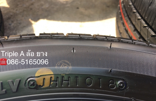 ยางใหม่ป้ายแดง Bridgestone 195-50-16 ปี 18 ตุ่มเป้ง เส้นสีชัด