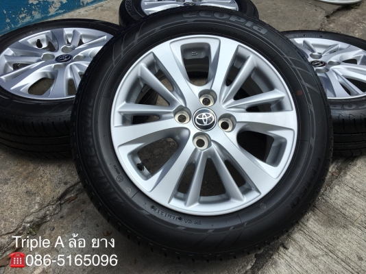 ล้อแม็กป้ายแดง Toyota Yaris Ativ ขอบ 15 พร้อมยางป้ายแดง Bridgestone 185-60-15 ปี 18