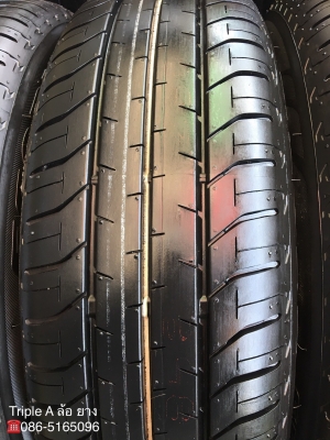 ยางป้ายแดง Bridgestone 185-60-15 ปี 18 ตุ่มเป้งๆ เส้นสีชัดๆ