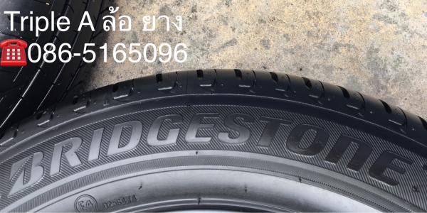 ยางป้ายแดง Bridgestone 185-60-15 ปี 18 ตุ่มเป้งๆ เส้นสีชัดๆ