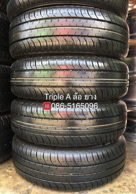 ยางป้ายแดง Bridgestone 185-60-15 ปี 18 ตุ่มเป้งๆ เส้นสีชัดๆ
