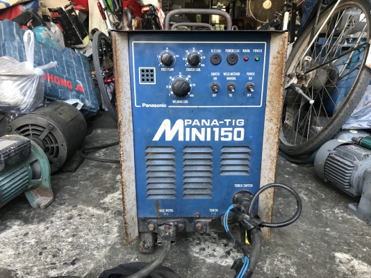 ขายตู้เชื่อมไฟฟ้า Pana tig mini150 สภาพดีออกจากโรงงาน อุปกรณ์สายเชื่อมครบ ราคา 12,500 บาท