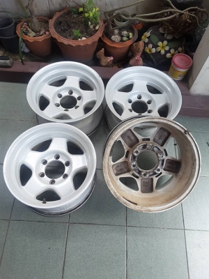 Max ลายแบรดเลย์ 6/139 ขอบ 16*8 ET-25 สภาพสวยๆ 1ชุด