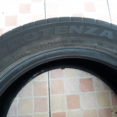 ยาง 225-55-17 BRIDGESTONE RE003 ปี15 (1คู่)