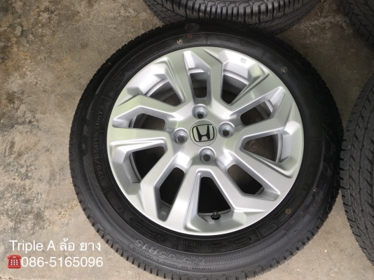 ล้อแม็กใหม่ยกห้าง Honda New JAZZ ขอบ 15 พร้อมยางป้ายแดง GoodYear 175-65-15 สวยกริ๊บ