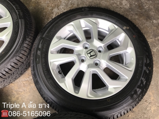 ล้อแม็กใหม่ยกห้าง Honda New JAZZ ขอบ 15 พร้อมยางป้ายแดง GoodYear 175-65-15 สวยกริ๊บ