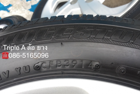 ล้อแม็ก Honda City ขอบ15 พร้อมยาง Bridgestone 175-65-15 ปลายปี 14
