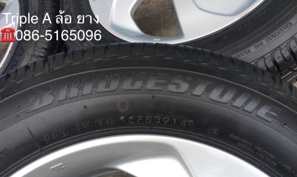 ล้อแม็ก Honda City ขอบ15 พร้อมยาง Bridgestone 175-65-15 ปลายปี 14