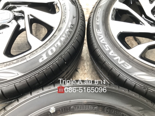 ล้อแม็กพร้อมยางป้ายแดง Honda Civic FC ขอบ16 Dunlop 215-55-16 แม็กสวย ตุ่ม เส้นสีชัด