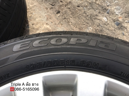 ล้อแม็ก Honda Civic FB ขอบ 16 พร้อมยาง Bridgestone 195-60-16 ปี 13