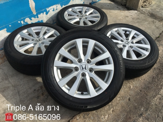 ล้อแม็ก Honda Civic FB ขอบ 16 พร้อมยาง Bridgestone 195-60-16 ปี 13