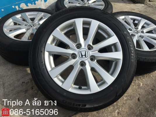 ล้อแม็ก Honda Civic FB ขอบ 16 พร้อมยาง Bridgestone 195-60-16 ปี 13