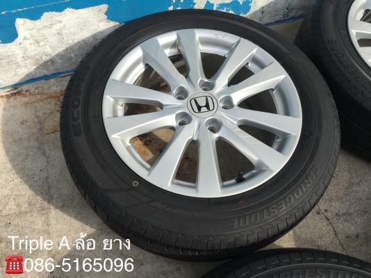 ล้อแม็ก Honda Civic FB ขอบ 16 พร้อมยาง Bridgestone 195-60-16 ปี 13