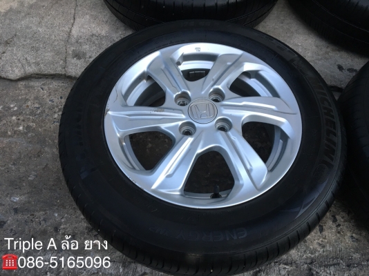 ล้อแม็ก Honda Brio Amaze ขอบ 14 พร้อมยาง Michelin 175-65-14 ปี16