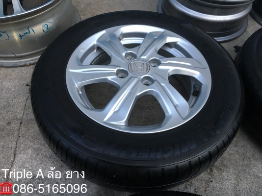 ล้อแม็ก Honda Brio Amaze ขอบ 14 พร้อมยาง Michelin 175-65-14 ปี16