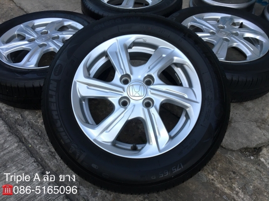 ล้อแม็ก Honda Brio Amaze ขอบ 14 พร้อมยาง Michelin 175-65-14 ปี16