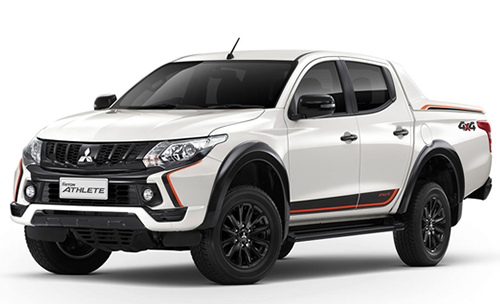 ล้อแม็กป้ายแดง Mitsu New Triton Plus สีดำ ขอบ17 พร้อมยางป้ายแดง Bridgestone 245-65-17 แม็กสวย เนียน