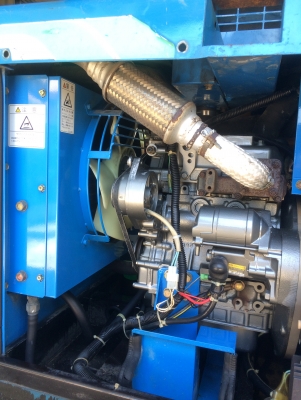 ขายปั๊มลม AIRMAN PDS50S มือ 2 เก่าญี่ปุ่น พร้อมหัวแย๊กคอนกรีต + สายลมยาว 20 เมตร