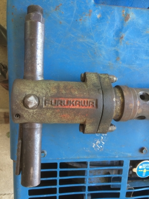 ขายปั๊มลม AIRMAN PDS50S มือ 2 เก่าญี่ปุ่น พร้อมหัวแย๊กคอนกรีต + สายลมยาว 20 เมตร