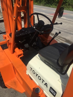 ขาย ฟอล์คลิฟต์ 3 ตัน TOYOTA 3FD30 รถนอกเก่าญี่ปุ่น เสายกสูง 6.5 เมตร