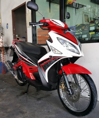 ขออนุญาติขาย YAMAHA NOUVO ELEGANCE 135 รุ่นนี้ออกแบบมาช่วงล่าง เครื่องเดิม สตาร์ทมือและเท้าทีเดียวติด ไม่มีปัญหา ประหยัดน้ำมัน ฟรีค่าโอน