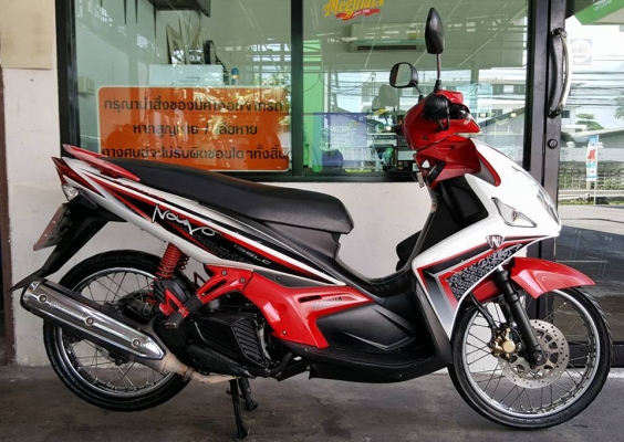 ขออนุญาติขาย YAMAHA NOUVO ELEGANCE 135 รุ่นนี้ออกแบบมาช่วงล่าง เครื่องเดิม สตาร์ทมือและเท้าทีเดียวติด ไม่มีปัญหา ประหยัดน้ำมัน ฟรีค่าโอน