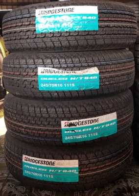ยางใหม่245/70/16 ปี 18 BRIDGESTONE HT840
