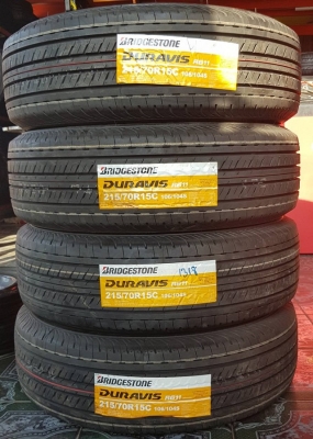 ยางใหม่215/70/15 ปี 18 BRIDGESTONE DURAVIS R611