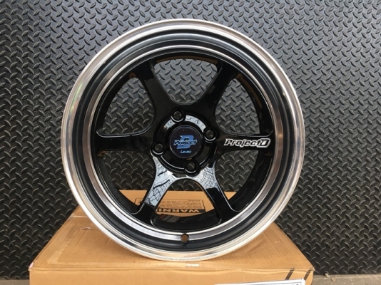 ล้อแม็กซ์ PROJECT-D-RACE-2 ขอบ15 นิ้ว สีดำขอบเงา