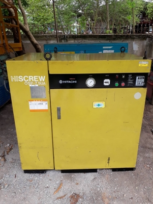 ปั๊มลมแบบสกรูhitachi 10แรงม้า เก่าญี่ปุ่น พร้อมใช้งาน