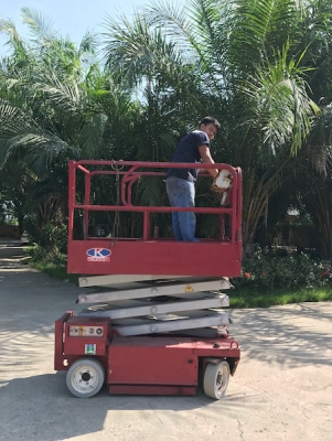 ขายรถกระเช้า AICHI ไฟฟ้า สูง6เมตร  สวยเดิมจากญี่ปุ่นยังไม่เคยใช้ในไทย 75,000เท่านั้น