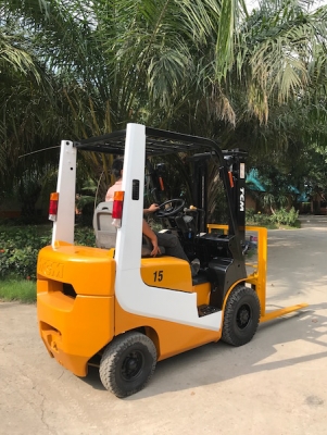 ขายFORKLIFT TCM รุ่น15FD19(1.5ตัน)ดีเซล สวยเดิมจากญี่ปุ่น ยังไม่เคยใช้ในไทย 175,000เท่านั้น!!