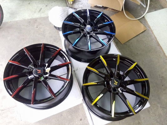 แม็กใหม่ขอบ 18 ราคา 9900 พร้อมยาง 18500 บาท พร้อมติดตั้ง