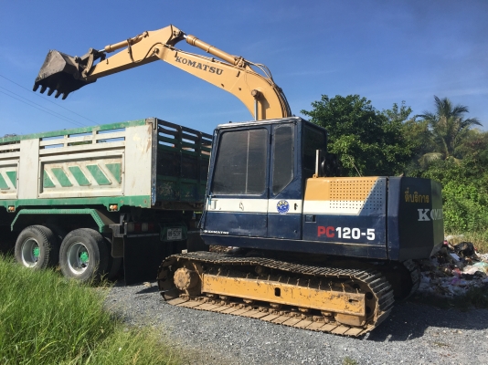 ขายรถแม็คโคร KOMATSU PC100-5 ใบแทร็ก80 สภาพสวยพร้อมใช้งาน เครื่องดีช่วงล่างดี เอวไม่หลวม ราคาต่อรองคุยกันได้ โทร0616613023 แพรว