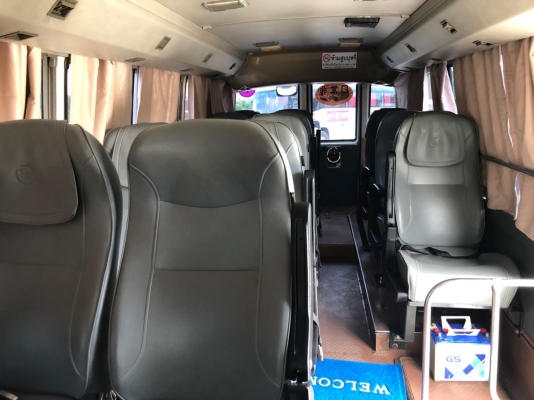 จด2557 Mitsubishi Rosa เครื่องดีเซล รถมินิบัสแอร์16ที่นั่ง สภาพสวยพร้อมใช้