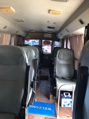 จด2557 Mitsubishi Rosa เครื่องดีเซล รถมินิบัสแอร์16ที่นั่ง สภาพสวยพร้อมใช้