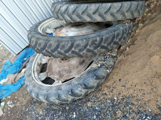 ยางพร้อมกะทะ บางๆ ขอบ44 48 มี3คู่ เก่านอก