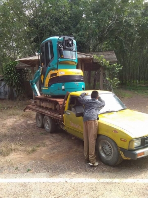 เพิ่มเพลาบรรทุกแบคโฮ