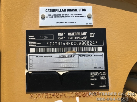 CAT 140H-2 ปี 2004 นำเข้าจากอเมริกามาพร้อมสแกริฟาย