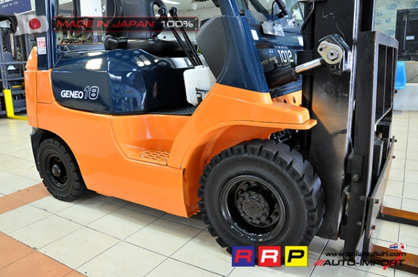 ขายรถโฟล์คลิฟท์มือสอง TOYOTA รุ่น 7FG18-10513 นำเข้าจากประเทศญี่ปุ่น 100\% ไม่เคยใช้งานในไทย ขายรถโฟล์คลิฟท์มือสอง TOYOTA รุ่น 7FG18-10513 นำเข้าจากประเทศญี่ปุ่น 100\% ไม่เคยใช้งานในไทย