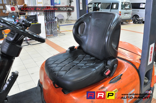 ขายรถโฟล์คลิฟท์มือสอง TOYOTA รุ่น 6FGL15-12754 นำเข้าจากประเทศญี่ปุ่น 100\% ไม่เคยใช้งานในไทย