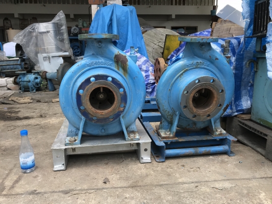 ( เหลือ 1 ตัวครับ )ขายหัวปั้มน้ำหอยโข่ง Ebara 125x100 FSK ขนาดเข้า 5นิ้ว ออก 4นิ้ว ใบพัดทองเหลือง พร้อมแท่น สภาพสวยเดิมๆ หมุนนิ่ม พร้อมใช้งาน มี 2ชุด ราคาชุดละ 15,500 บาท