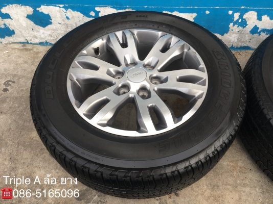ล้อแม็ก Ford Everest ขอบ18 พร้อมยาง Bridgestone 265-60-18 ปลายปี 15 ล้อแม็ก Ford Everest ขอบ18 พร้อมยาง Bridgestone 265-60-18 ปลายปี 15