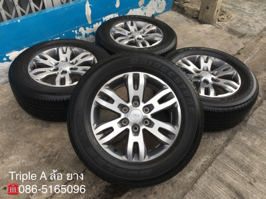 ล้อแม็ก Ford Everest ขอบ18 พร้อมยาง Bridgestone 265-60-18 ปลายปี 15