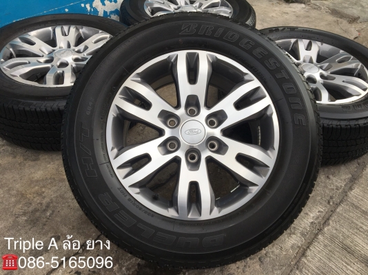 ล้อแม็ก Ford Everest ขอบ18 พร้อมยาง Bridgestone 265-60-18 ปลายปี 15 ล้อแม็ก Ford Everest ขอบ18 พร้อมยาง Bridgestone 265-60-18 ปลายปี 15