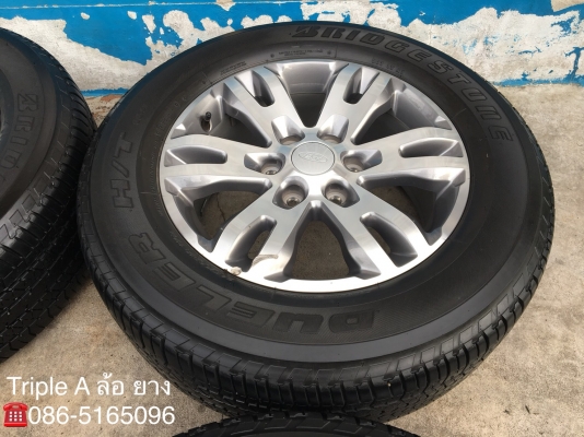 ล้อแม็ก Ford Everest ขอบ18 พร้อมยาง Bridgestone 265-60-18 ปลายปี 15 ล้อแม็ก Ford Everest ขอบ18 พร้อมยาง Bridgestone 265-60-18 ปลายปี 15