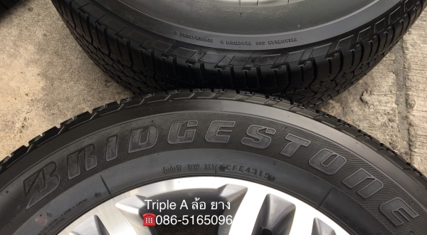 ล้อแม็ก Ford Everest ขอบ18 พร้อมยาง Bridgestone 265-60-18 ปลายปี 15 ล้อแม็ก Ford Everest ขอบ18 พร้อมยาง Bridgestone 265-60-18 ปลายปี 15