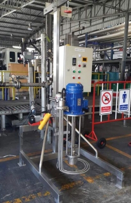 ถังผสม ชุดปั่นกวนผสม ชุดผสมครีม เครื่องผสมครีม รับจ้างบรรจุครีม เครื่องปั่นกวนผสม เครื่อง homogenizer เครื่องบรรจุ เครื่องบรรจุครีม เครื่องบรรจุกึ่งอัตโนมัติ