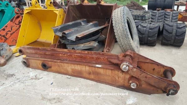 SALE***FROM JAPANอาร์มต่อปลายบุ๊งกี๋ARM FOR EXCAVATOR สำหรับรถขุดไซค์ 200,220 /สลัก80มิล/ต่อยาวได้ถึง:2 เมตร /ราคาเพียง 25,500 บาท