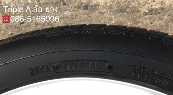 ล้อแม็ก Toyota Vios Yaris ลาย 5 ก้าน ขอบ 15 พร้อมยาง Dunlop 185-60-15 ปลายปี 13